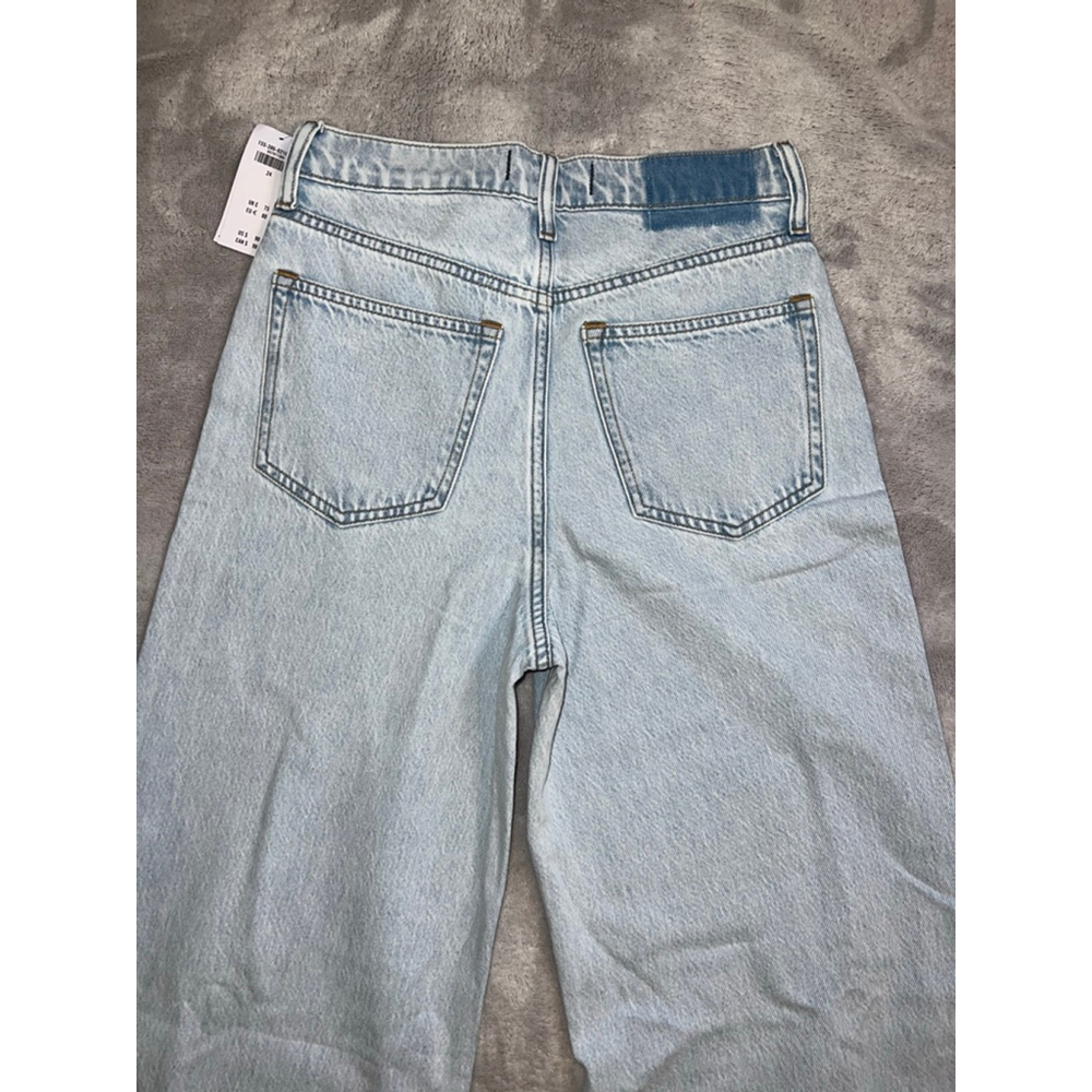 NEW Women's Abercrombie & Fitch Light Blue Wide Leg Jeans 24 - Picture 6 of 9